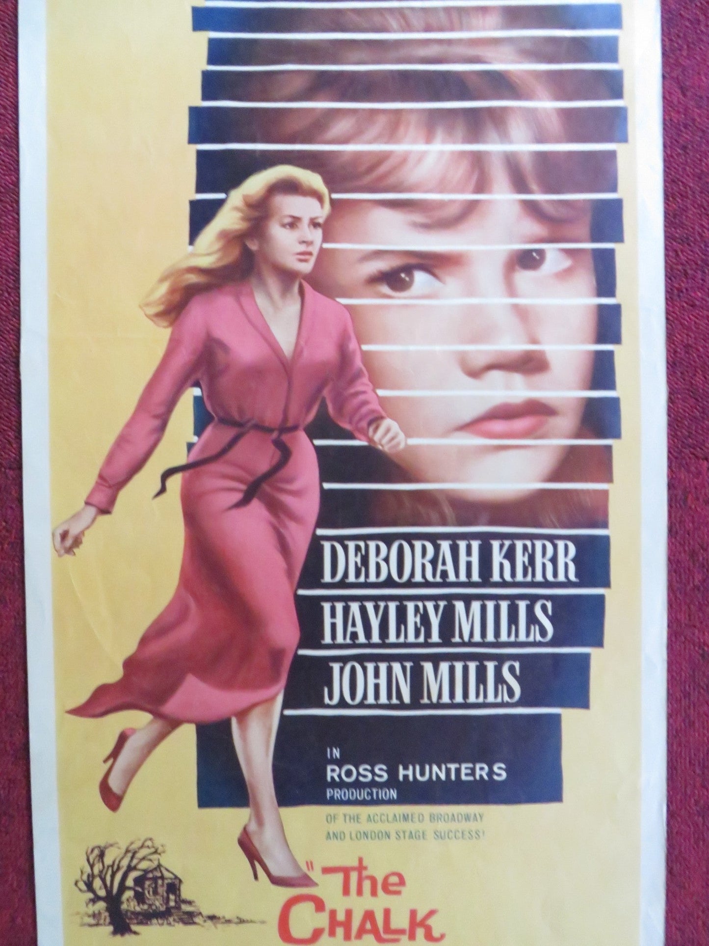 THE CHALK GARDEN US INSERT (14"x 36") POSTER DEBORAH KERR HAYLEY MILLS 1964 Rendezvous Cinema Movie posters