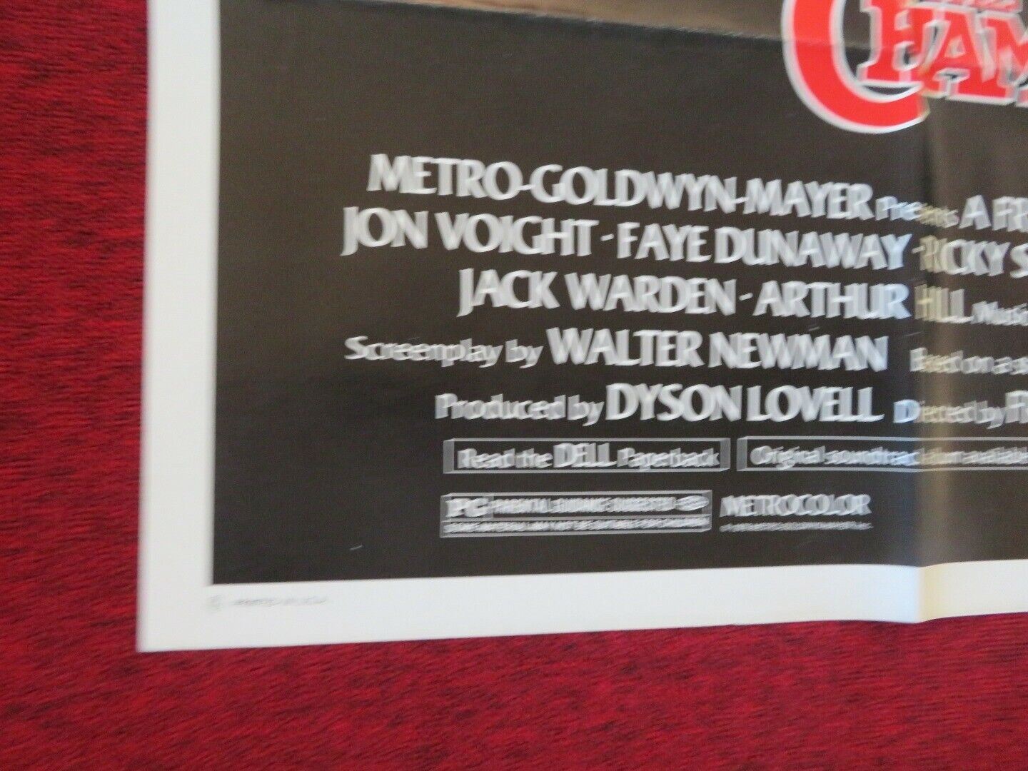 THE CHAMP FOLDED US ONE SHEET POSTER FRANCO ZEFFIRELLI 1979 Movie posters