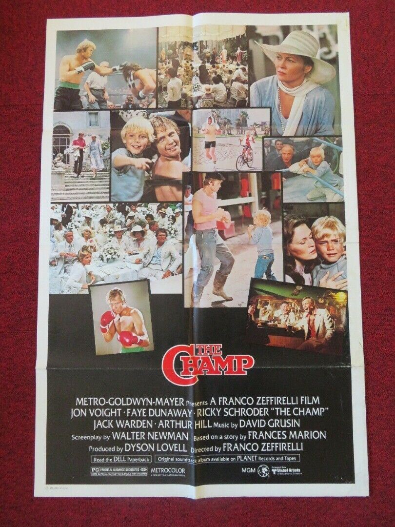 THE CHAMP FOLDED US ONE SHEET POSTER FRANCO ZEFFIRELLI 1979 Movie posters