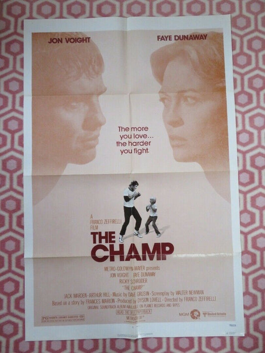 THE CHAMP FOLDED US ONE SHEET POSTER JON VOIGHT FAYE DUNAWAY 1979 Movie posters