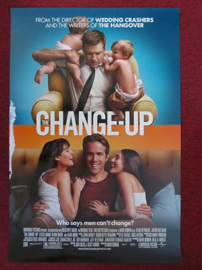 THE CHANGE UP US ONE SHEET ROLLED POSTER RYAN REYNOLDS JASON BATEMAN 2011 Movie posters