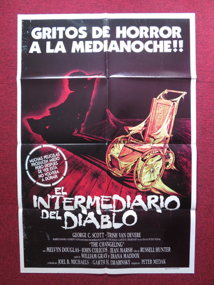 THE CHANGELING FOLDED ARGENTINIAN POSTER GEORGE C. SCOTT TRISH VAN DEVERE 1980 Rendezvous Cinema Movie posters