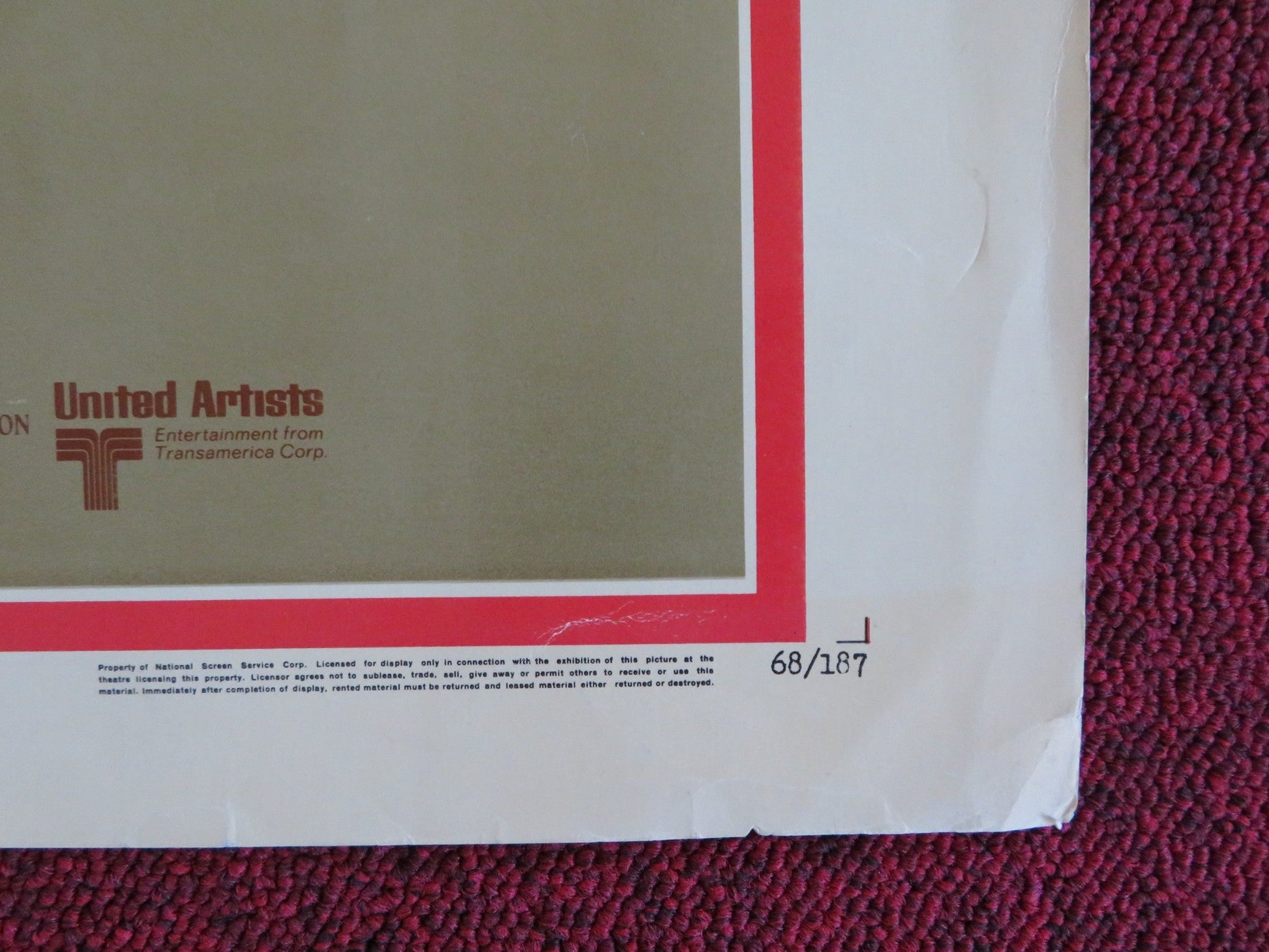 THE CHARGE OF THE LIGHT BRIGADE US HALF SHEET (22"x 28") POSTER REDGRAVE 1968 Rendezvous Cinema Movie posters