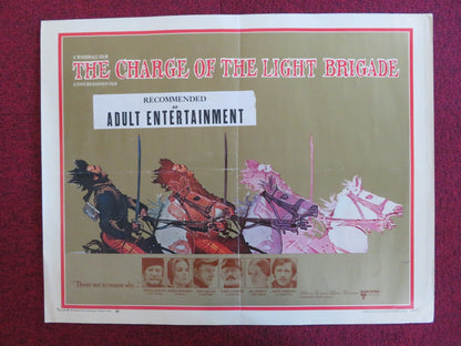 THE CHARGE OF THE LIGHT BRIGADE US HALF SHEET (22"x 28") POSTER REDGRAVE 1968 Rendezvous Cinema Movie posters