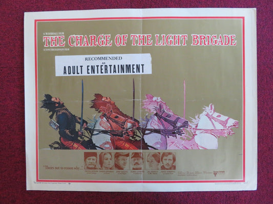 THE CHARGE OF THE LIGHT BRIGADE US HALF SHEET (22"x 28") POSTER REDGRAVE 1968 Rendezvous Cinema Movie posters