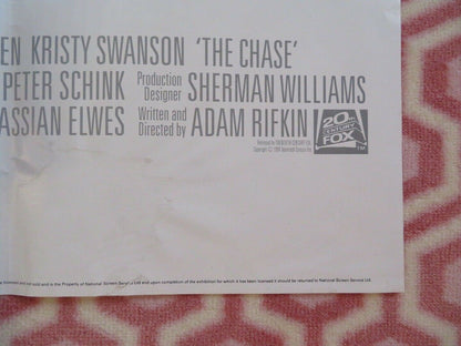 THE CHASE BRITISH QUAD(30 x 40)POSTER CHARLIE SHEEN KRISTY SWANSON HENRY ROLLINS Movie posters
