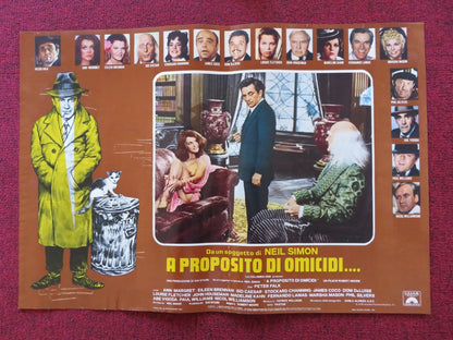 THE CHEAP DETECTIVE - A ITALIAN FOTOBUSTA POSTER PETER FALK ANN MARGRET 1978 Rendezvous Cinema Movie posters