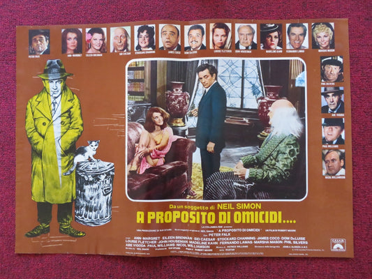 THE CHEAP DETECTIVE - A ITALIAN FOTOBUSTA POSTER PETER FALK ANN MARGRET 1978 Rendezvous Cinema Movie posters