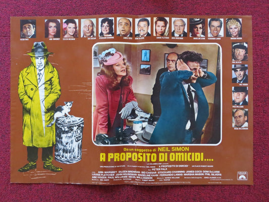 THE CHEAP DETECTIVE - B ITALIAN FOTOBUSTA POSTER PETER FALK ANN MARGRET 1978 Rendezvous Cinema Movie posters