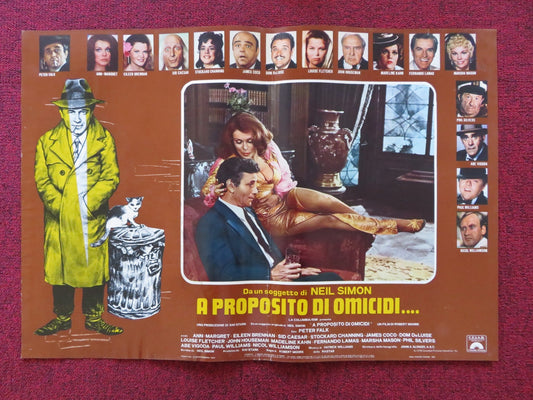 THE CHEAP DETECTIVE - C ITALIAN FOTOBUSTA POSTER PETER FALK ANN MARGRET 1978 Rendezvous Cinema Movie posters