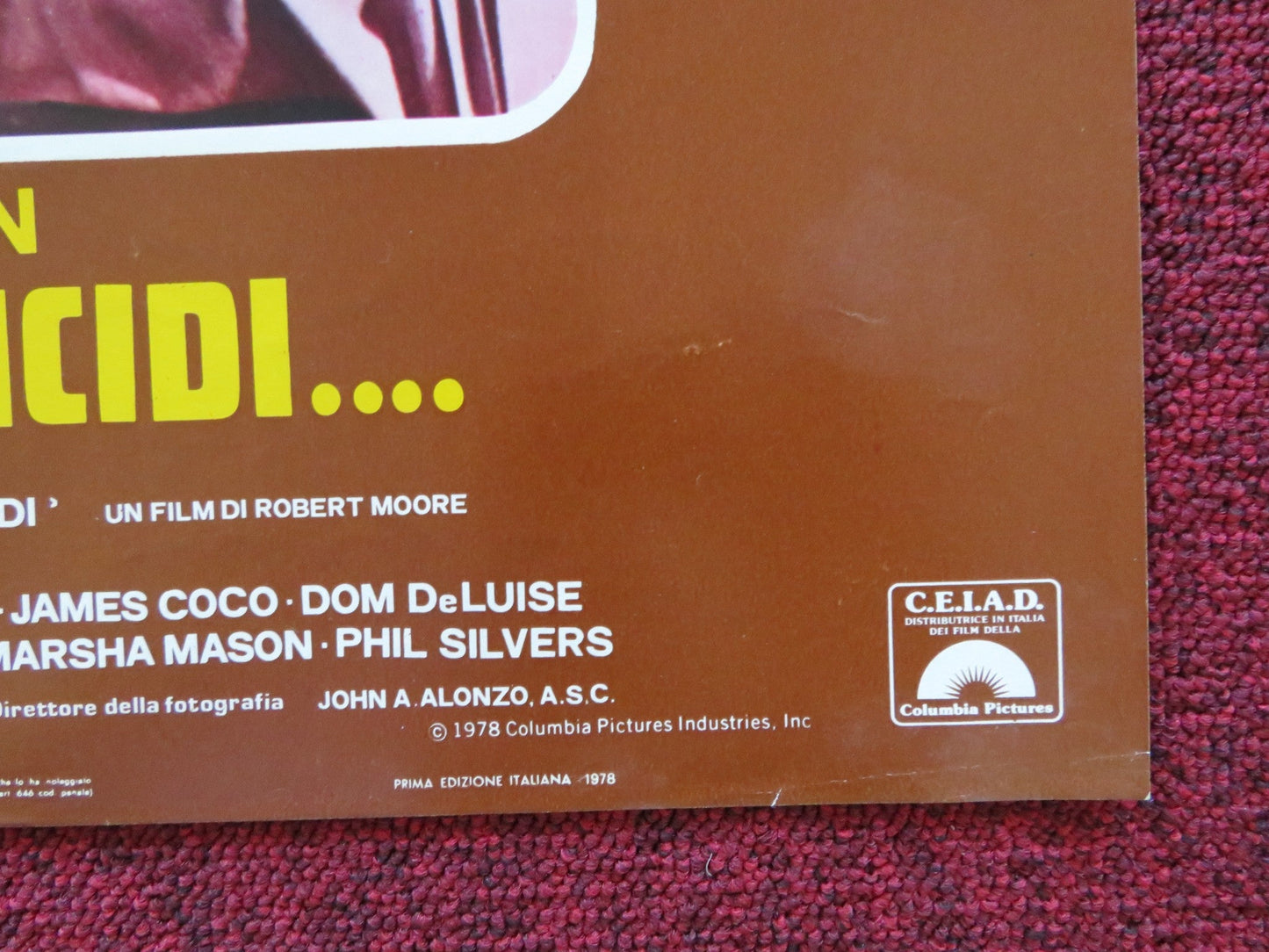 THE CHEAP DETECTIVE - D ITALIAN FOTOBUSTA POSTER PETER FALK ANN MARGRET 1978 Rendezvous Cinema Movie posters