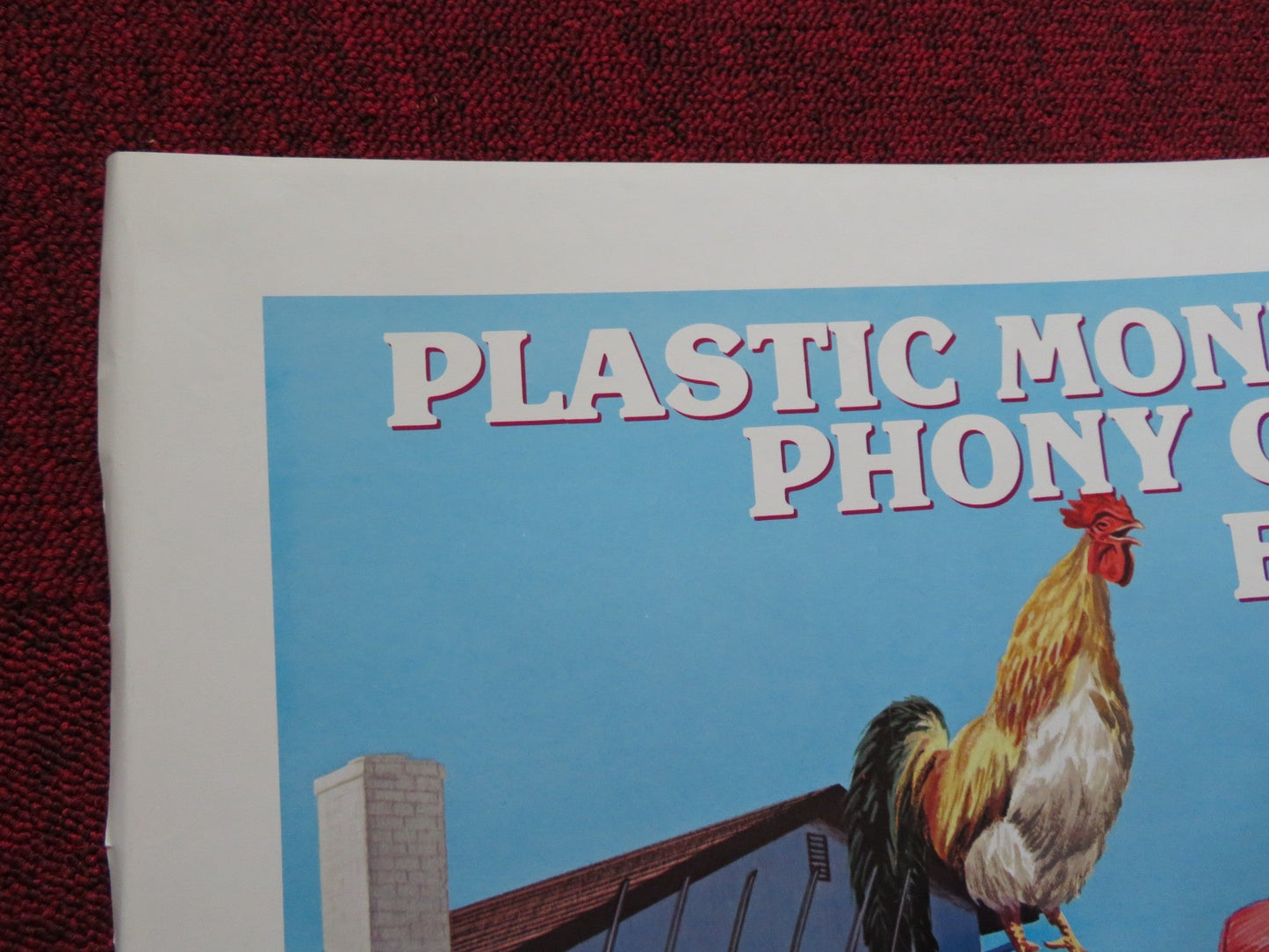 THE CHECK IS IN THE MAIL FOLDED US ONE SHEET POSTER BRIAN DENNEHY A. ARCHER 1985 Rendezvous Cinema Movie posters