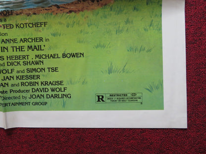 THE CHECK IS IN THE MAIL FOLDED US ONE SHEET POSTER BRIAN DENNEHY A. ARCHER 1985 Rendezvous Cinema Movie posters
