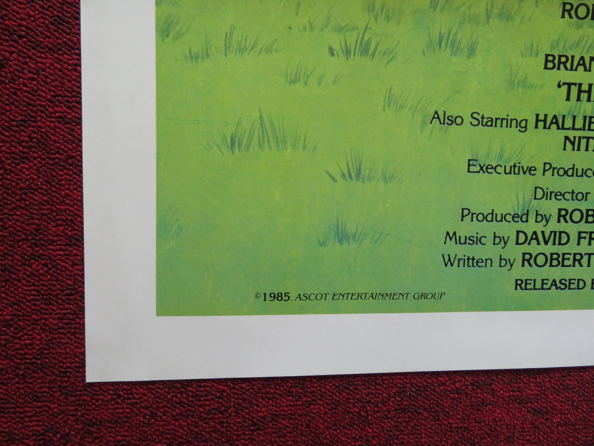 THE CHECK IS IN THE MAIL FOLDED US ONE SHEET POSTER BRIAN DENNEHY A. ARCHER 1985 Rendezvous Cinema Movie posters