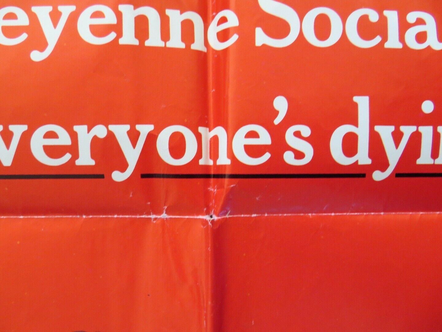 THE CHEYENNE SOCIAL CLUB FOLDED US ONE SHEET POSTER JAMES STEWART 1970 Movie posters