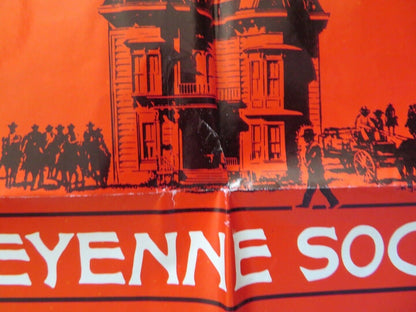 THE CHEYENNE SOCIAL CLUB FOLDED US ONE SHEET POSTER JAMES STEWART 1970 Movie posters