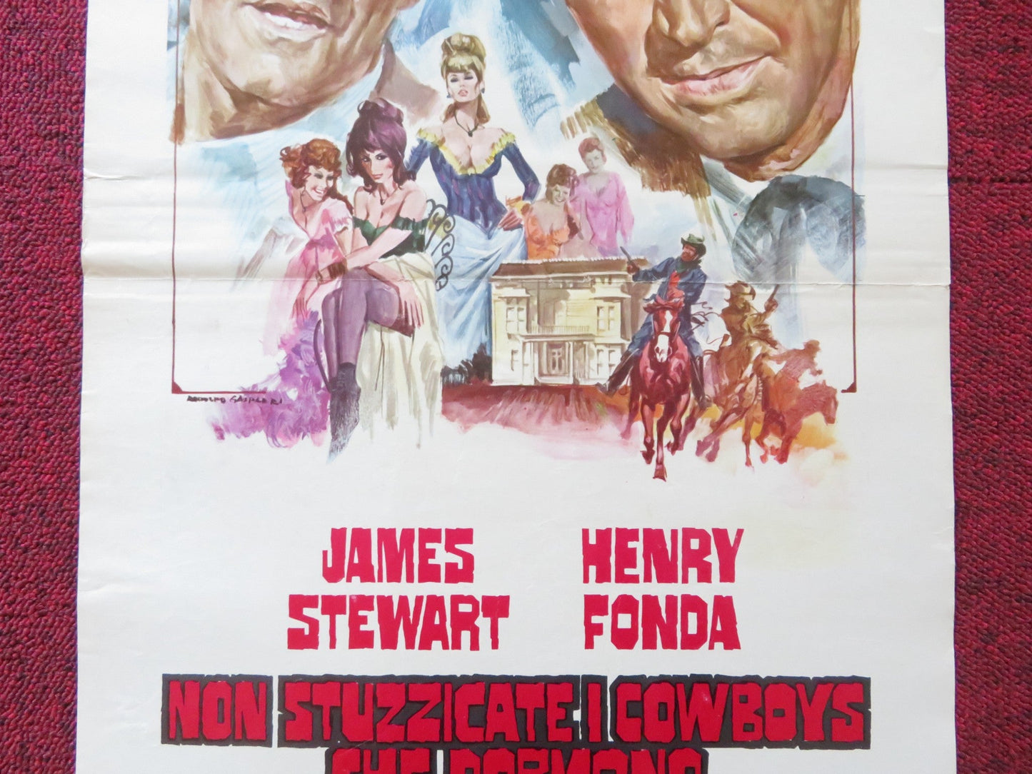 THE CHEYENNE SOCIAL CLUB ITALIAN LOCANDINA POSTER JAMES STEWART HENRY FONDA 1970 Rendezvous Cinema Movie posters