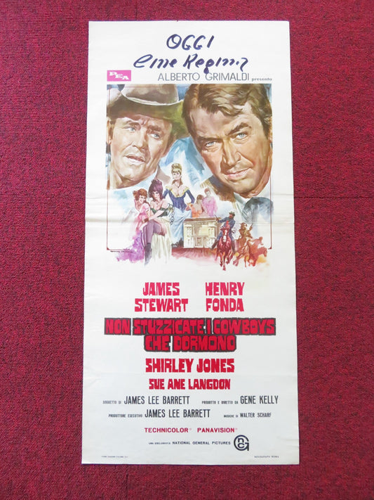 THE CHEYENNE SOCIAL CLUB ITALIAN LOCANDINA POSTER JAMES STEWART HENRY FONDA 1970 Rendezvous Cinema Movie posters
