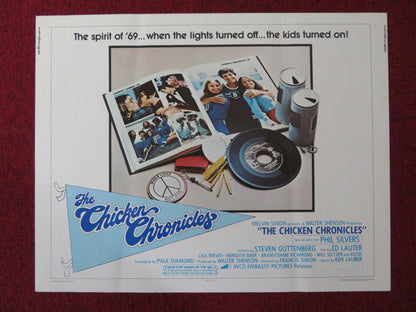 THE CHICKEN CHRONICLES US HALF SHEET (22"x 28") POSTER STEVEN GUTTENBERG 1977 Rendezvous Cinema Movie posters