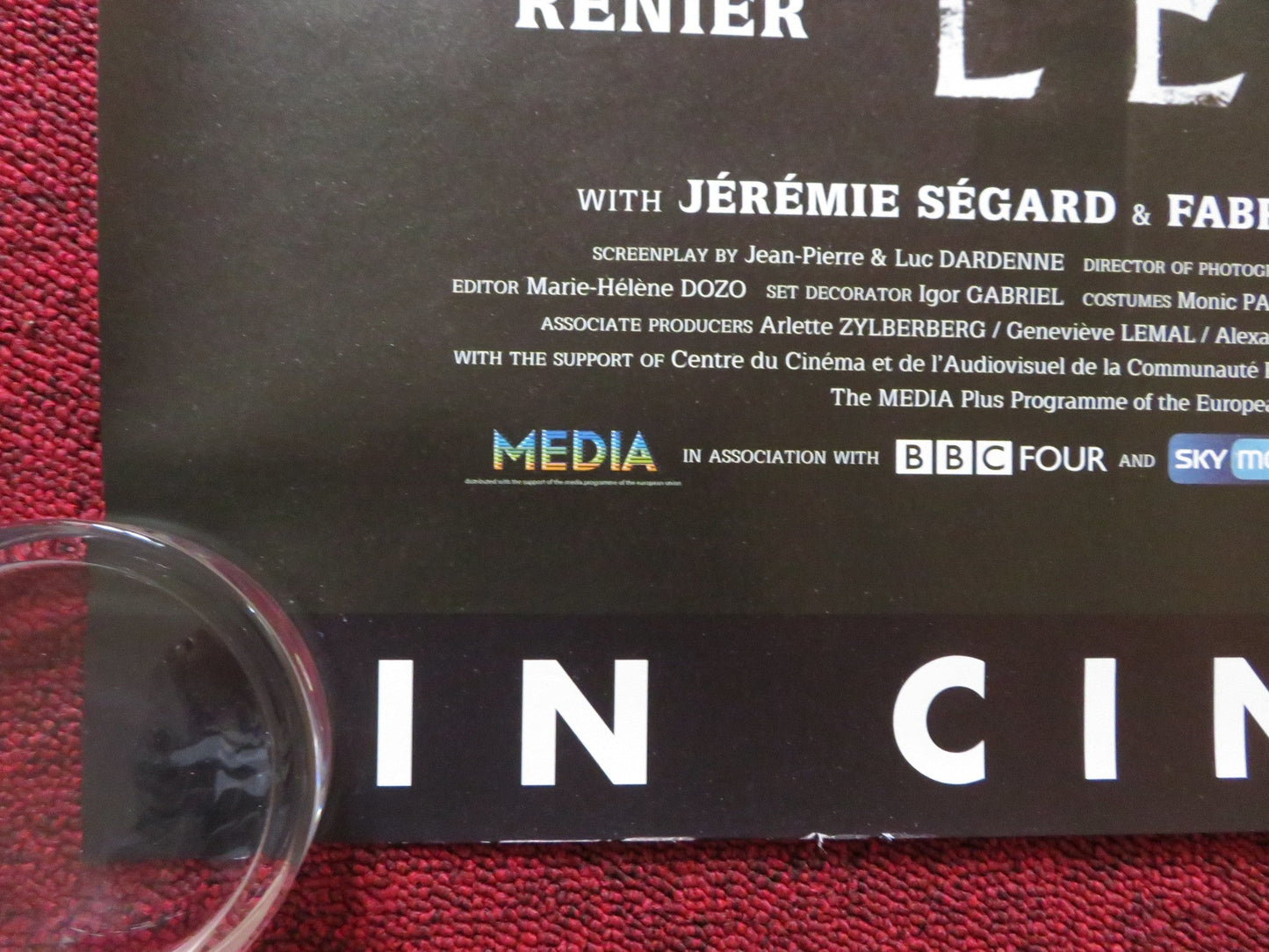 THE CHILD / L'ENFANT UK QUAD (30"x 40") ROLLED POSTER JEREMIE RENIER 2005 Rendezvous Cinema Movie posters