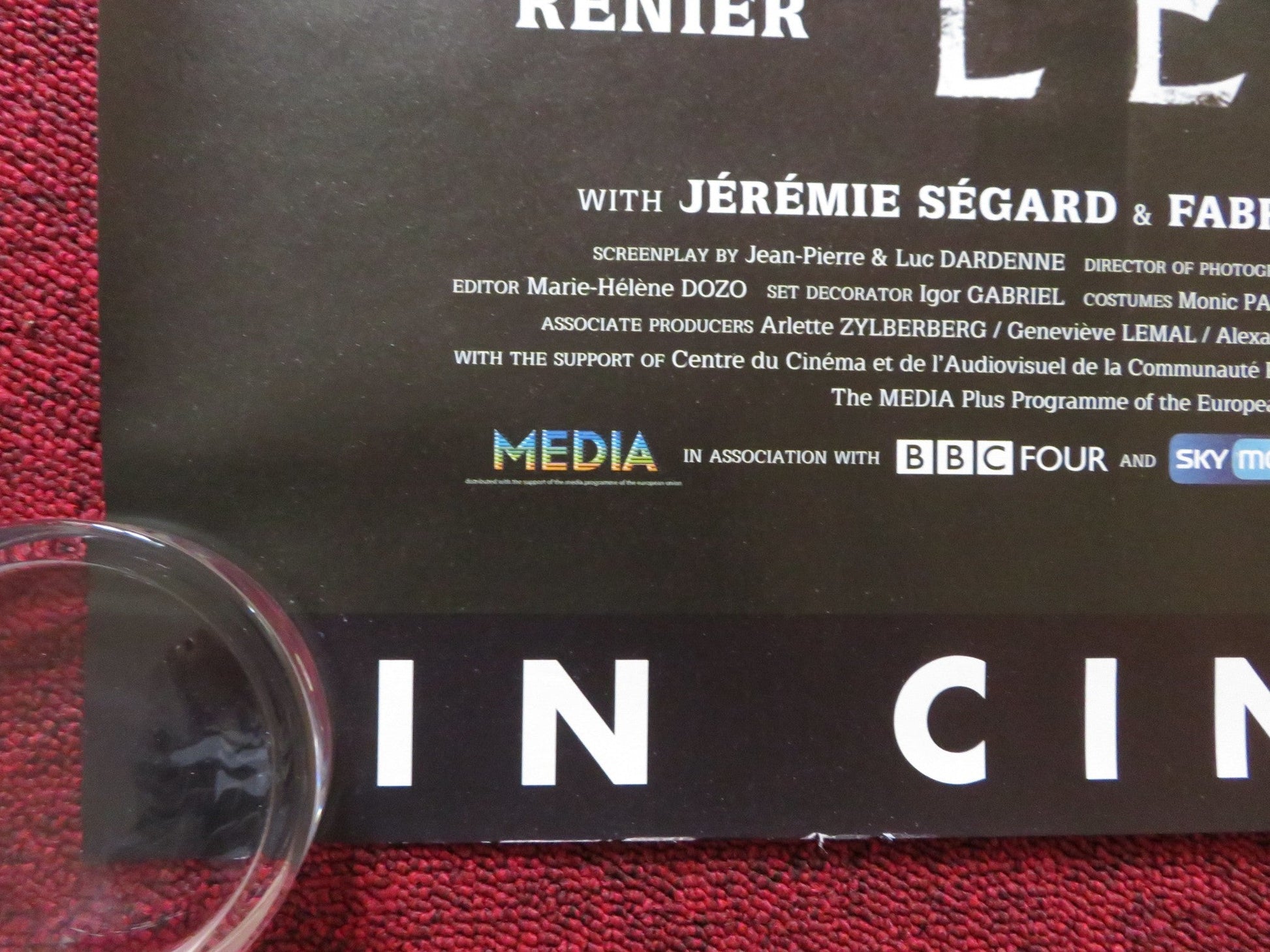 THE CHILD / L'ENFANT UK QUAD (30"x 40") ROLLED POSTER JEREMIE RENIER 2005 Rendezvous Cinema Movie posters