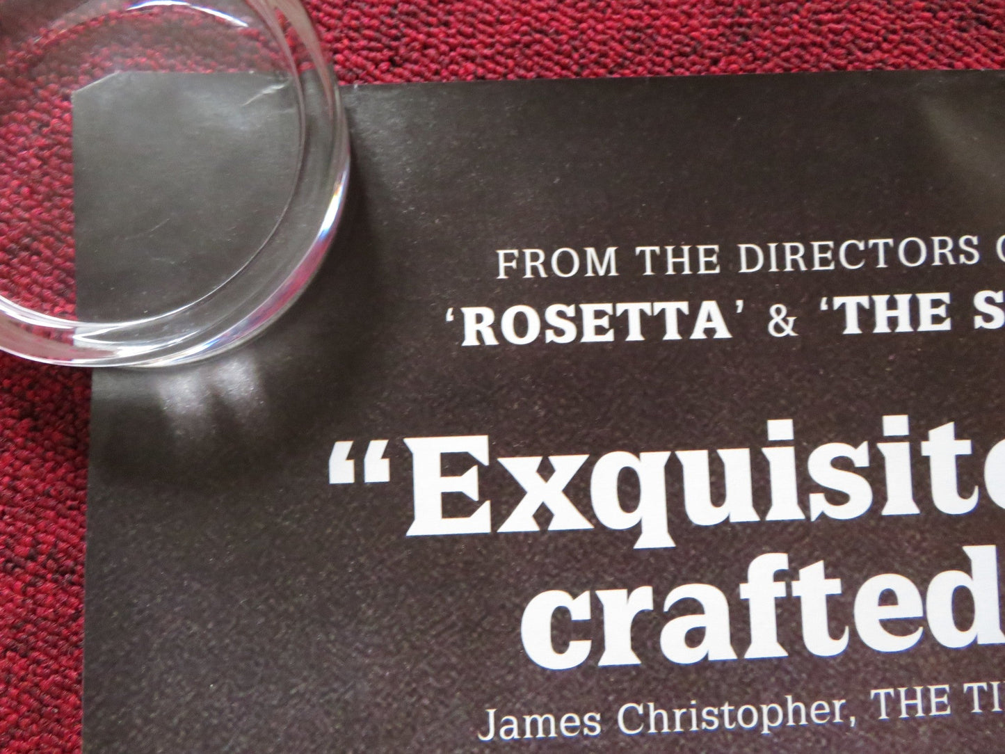 THE CHILD / L'ENFANT UK QUAD (30"x 40") ROLLED POSTER JEREMIE RENIER 2005 Rendezvous Cinema Movie posters