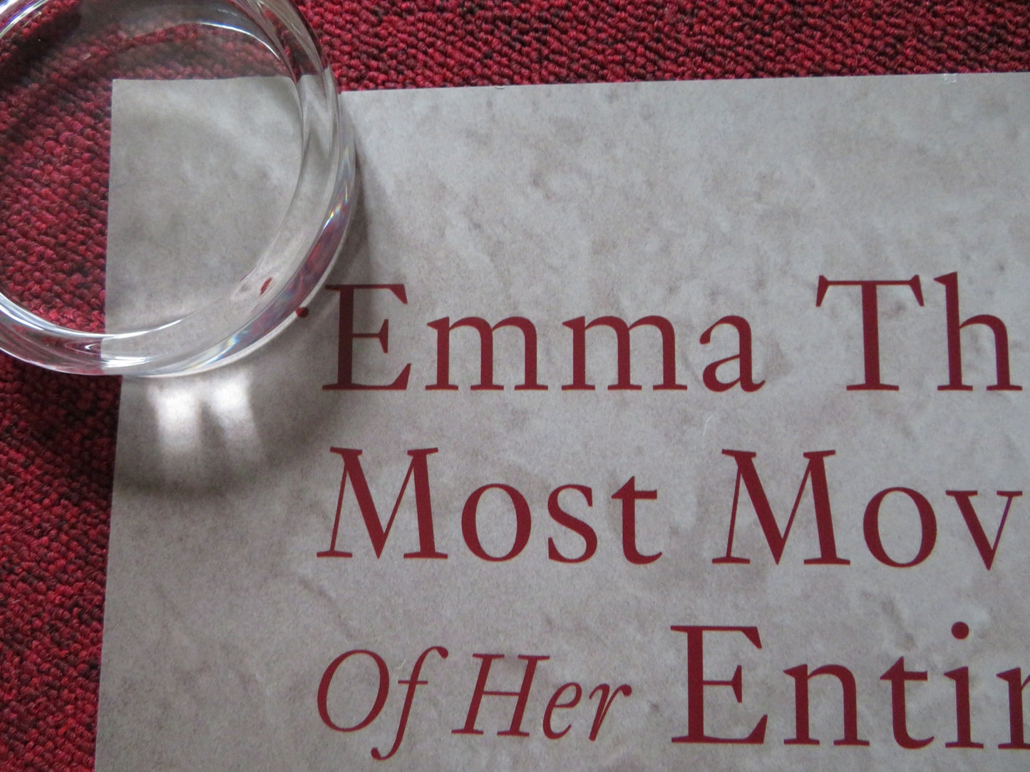 THE CHILDREN ACT UK QUAD (30"x 40") ROLLED POSTER EMMA THOMPSON 2017 Rendezvous Cinema Movie posters