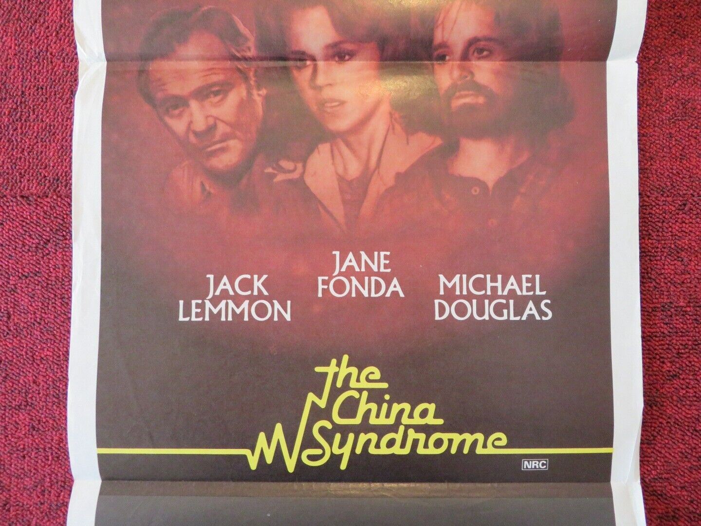 THE CHINA SYNDROME FOLDED AUSTRALIAN DAYBILL POSTER Jane Fonda Jack Lemmon 1979 Movie posters