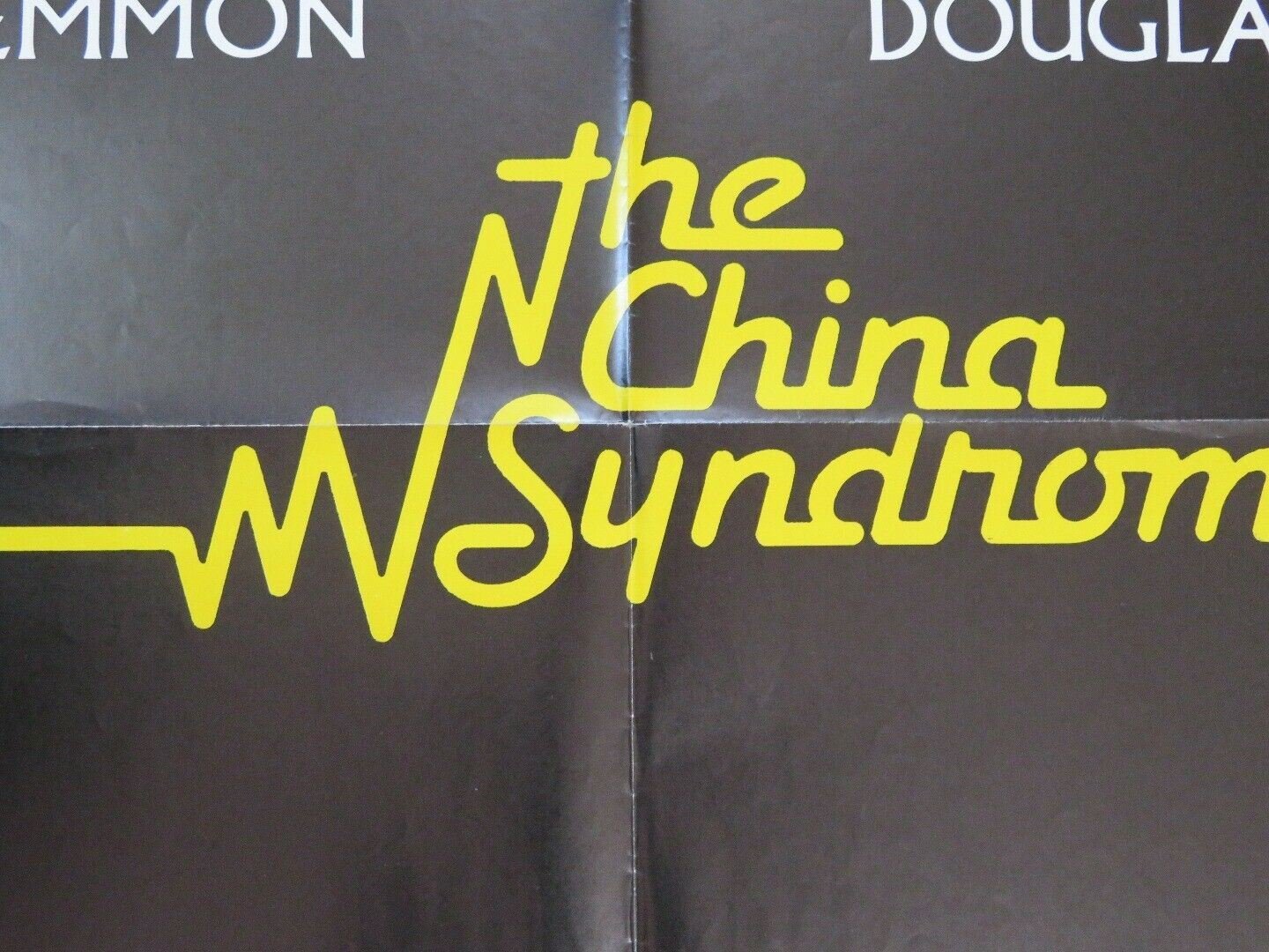 THE CHINA SYNDROME FOLDED US ONE SHEET POSTER JACK LEMMON JANE FONDA 1979 Movie posters