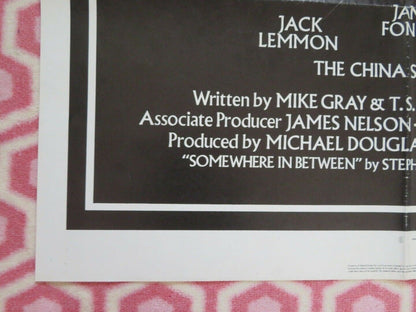 THE CHINA SYNDROME FOLDED US ONE SHEET POSTER JACK LEMMON JANE FONDA 1979 Movie posters