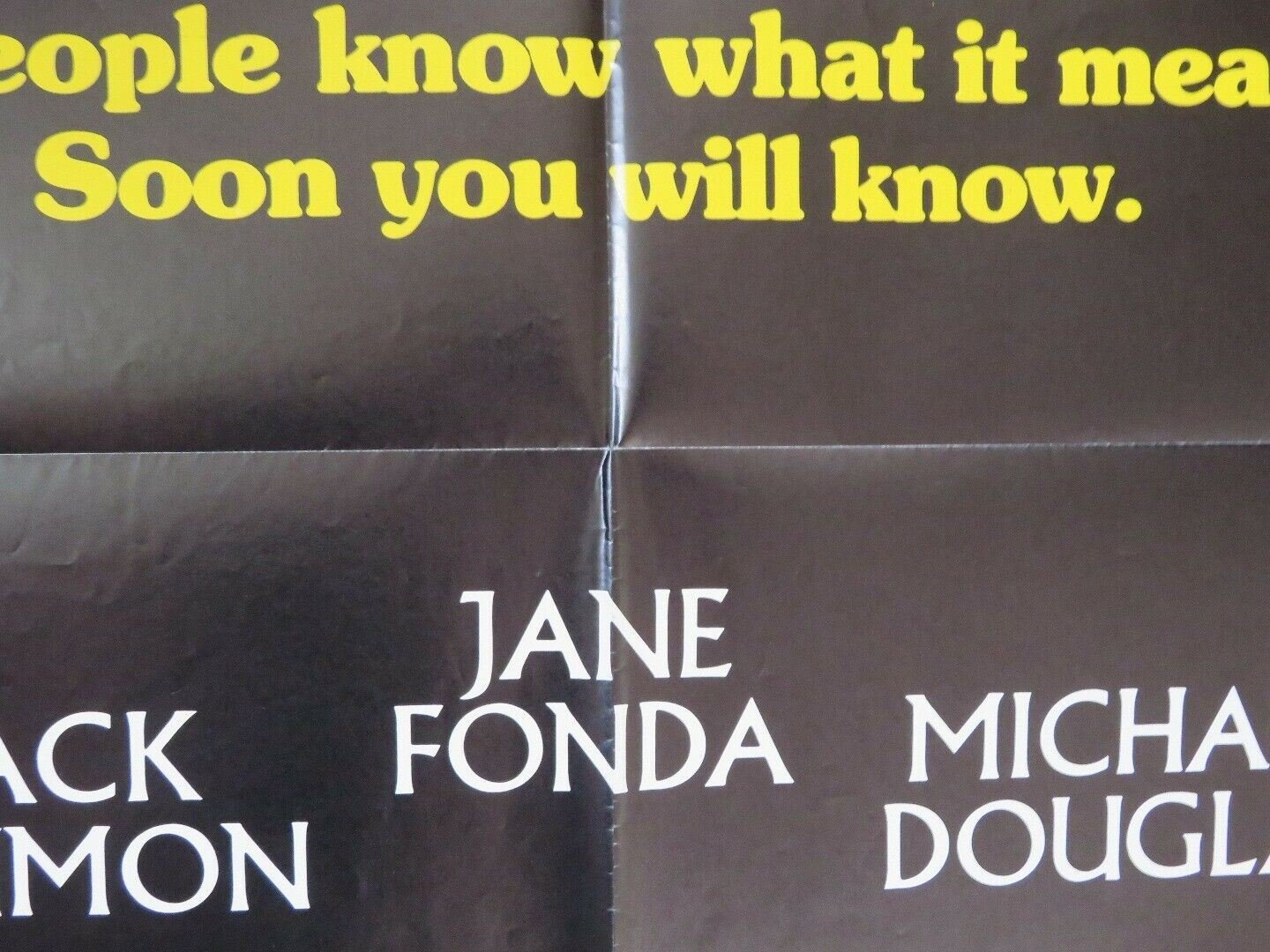 THE CHINA SYNDROME FOLDED US ONE SHEET POSTER JACK LEMMON JANE FONDA 1979 Movie posters