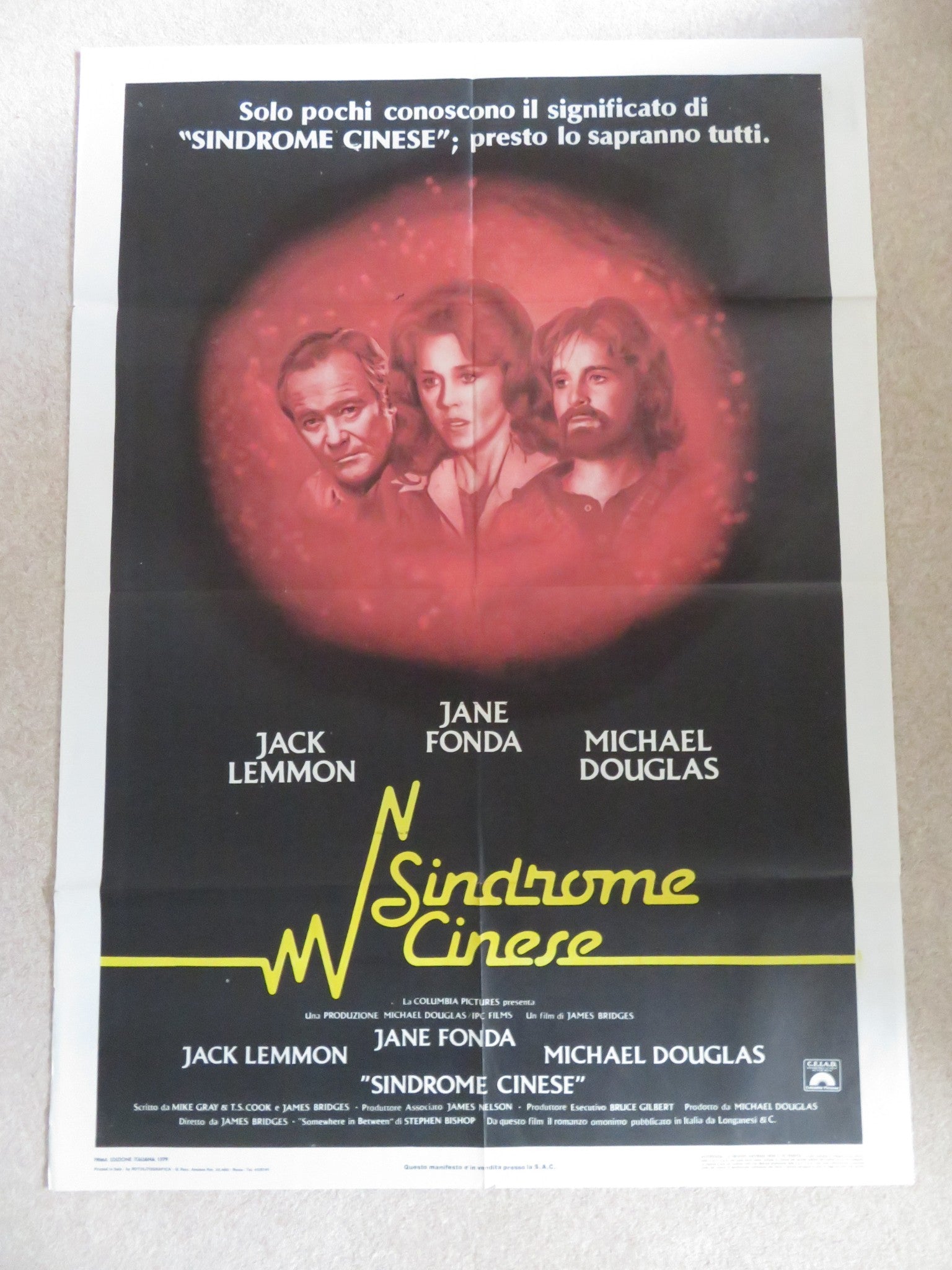 THE CHINA SYNDROME ITALIAN 2 FOGLIO POSTER JANE FONDA JACK LEMMON 1979 Rendezvous Cinema Movie posters