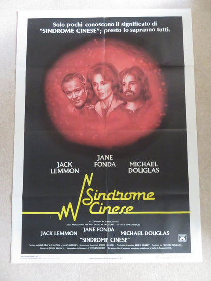 THE CHINA SYNDROME ITALIAN 2 FOGLIO POSTER JANE FONDA JACK LEMMON 1979 Rendezvous Cinema Movie posters