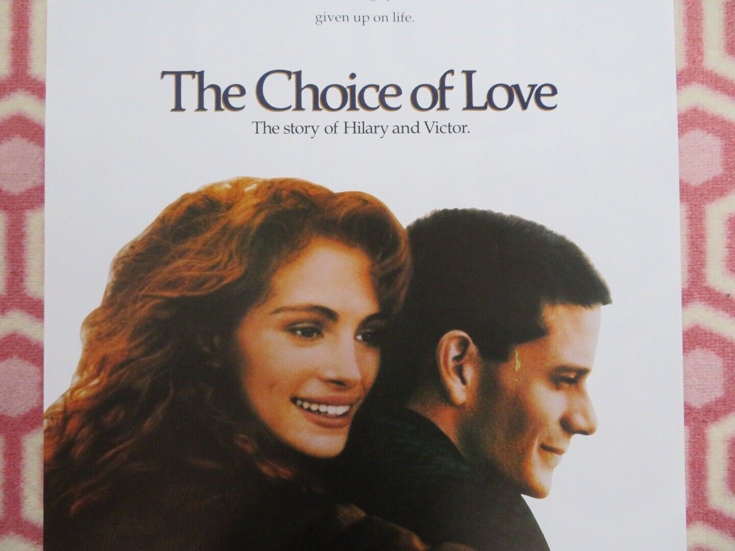 THE CHOICE OF LOVE / DYING LOVE BELGIUM (22.5"x 14.5") POSTER JULIA ROBERTS 1991 Movie posters