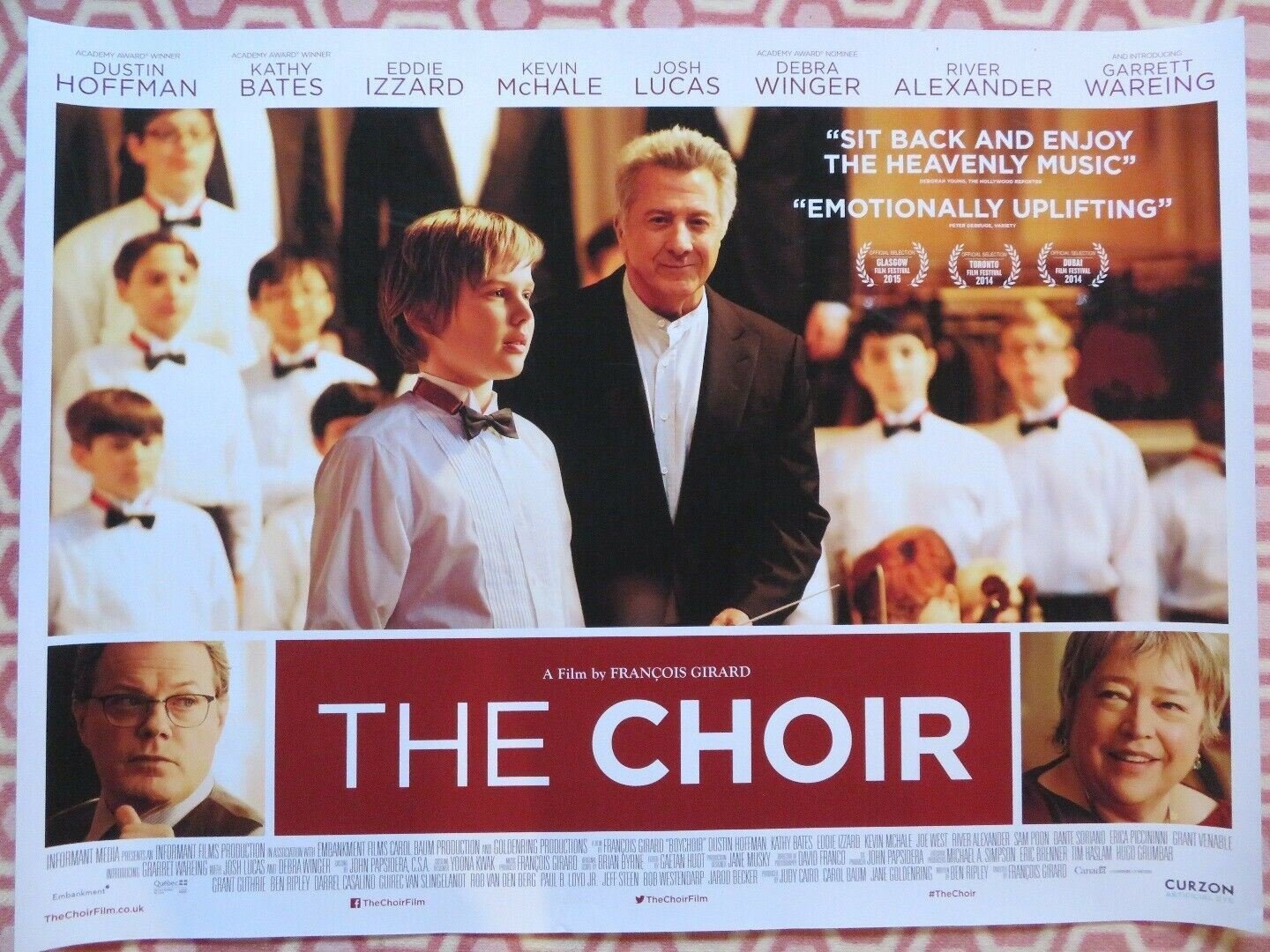THE CHOIR / BOYCHOIR QUAD (30"x 40") ROLLED POSTER DUSTIN HOFFMAN KATHY BATES Movie posters