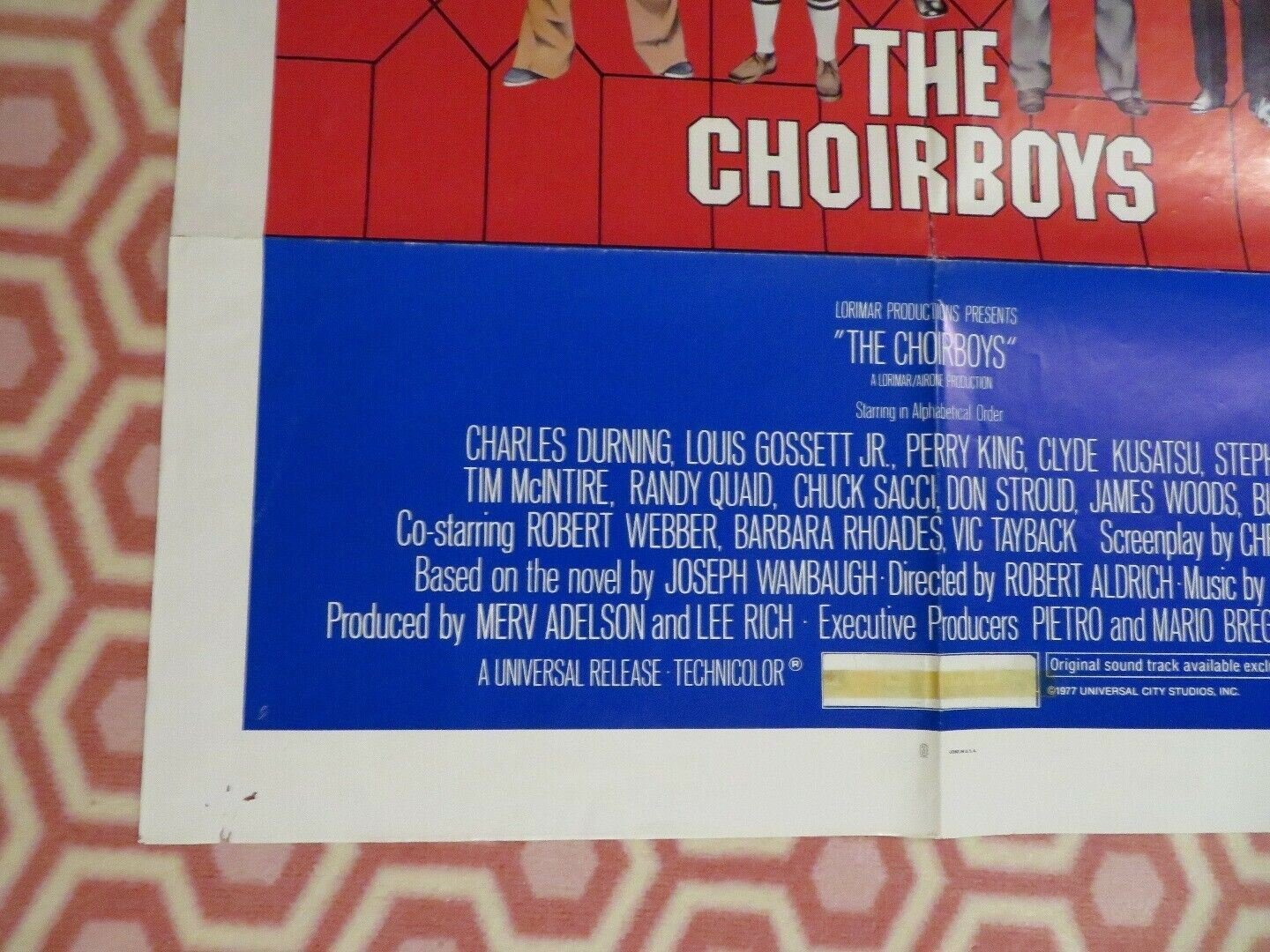 THE CHOIRBOYS US ONE SHEET POSTER CHARLES DURING JAMES WOODS GOSSETT Movie posters