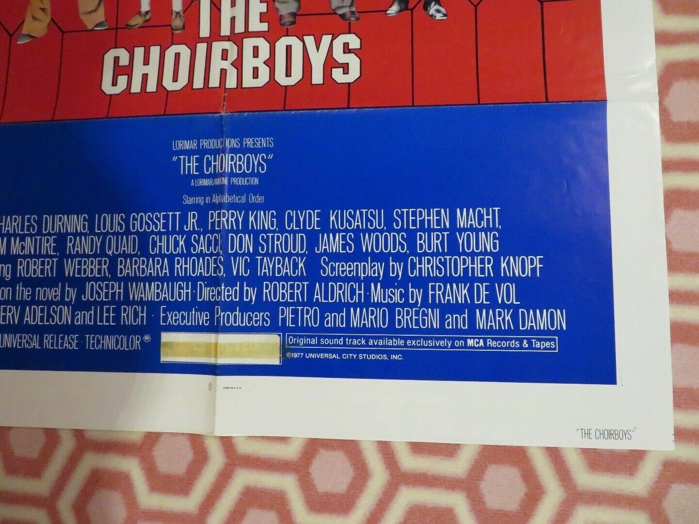 THE CHOIRBOYS US ONE SHEET POSTER CHARLES DURING JAMES WOODS GOSSETT Movie posters