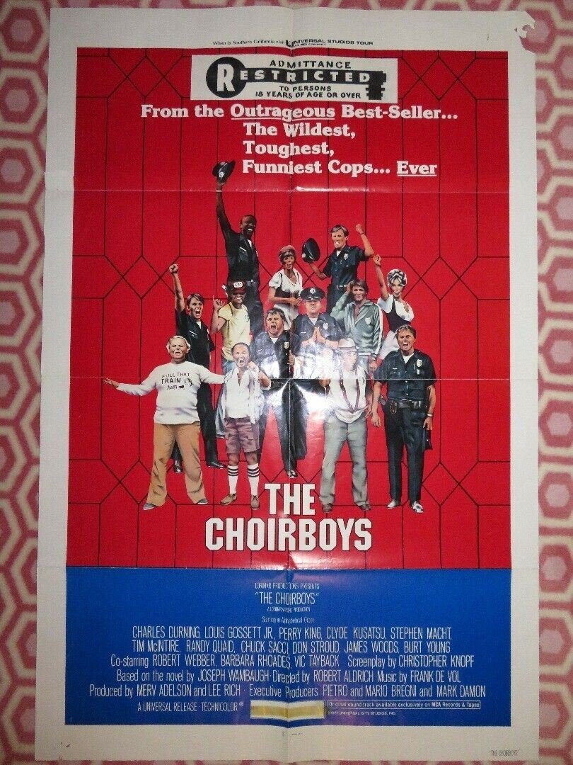 THE CHOIRBOYS US ONE SHEET POSTER CHARLES DURING JAMES WOODS GOSSETT Movie posters