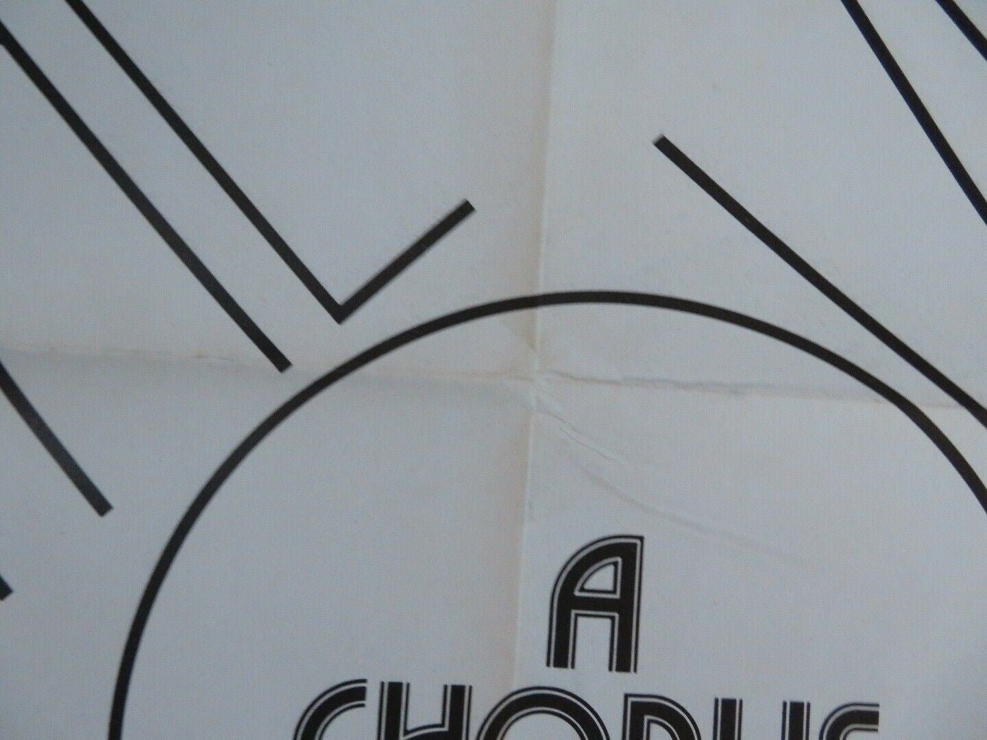 THE CHORUS LINE THE MOVIE US ONE SHEET POSTER RICHARD ATTENBROUGH '85 Movie posters