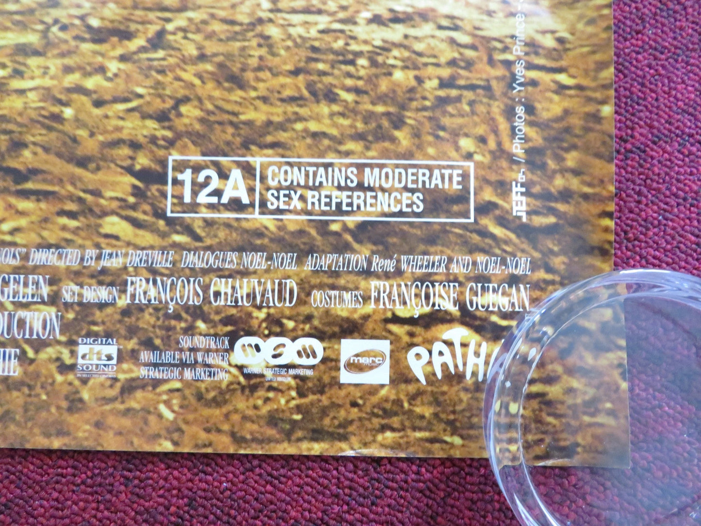 THE CHORUS UK QUAD ROLLED POSTER GERARD JUGNOT FRANCOIS BERLEAND 2004 Rendezvous Cinema Movie posters