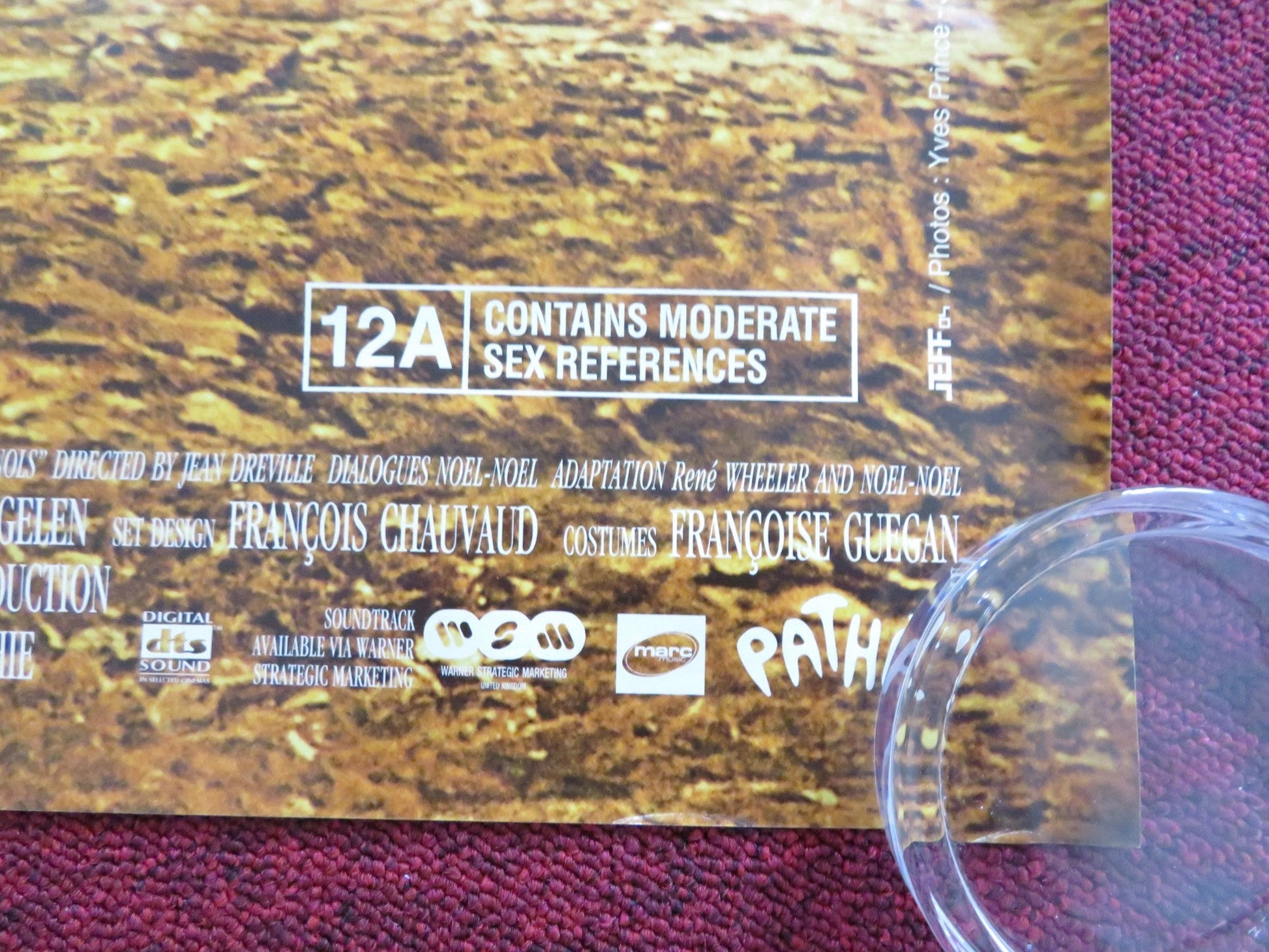 THE CHORUS UK QUAD ROLLED POSTER GERARD JUGNOT FRANCOIS BERLEAND 2004 Rendezvous Cinema Movie posters