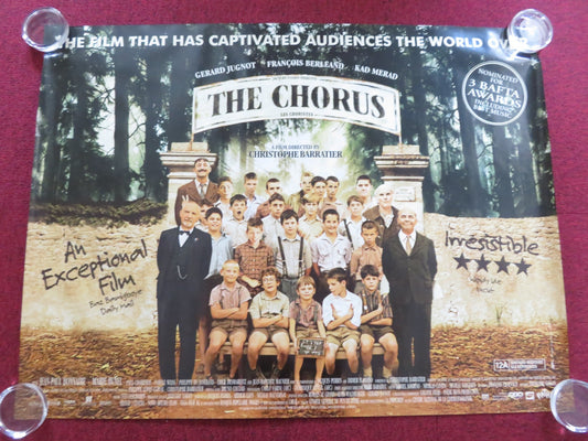 THE CHORUS UK QUAD ROLLED POSTER GERARD JUGNOT FRANCOIS BERLEAND 2004 Rendezvous Cinema Movie posters