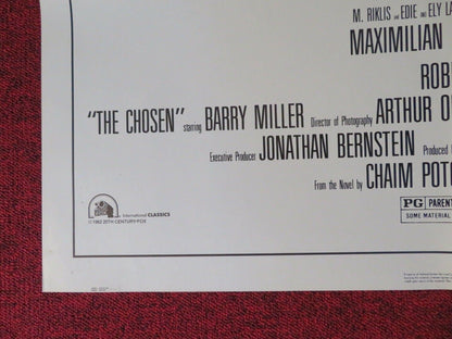 THE CHOSEN FOLDED US ONE SHEET POSTER BARRY MILLER ROD STEIGER 1981 Movie posters