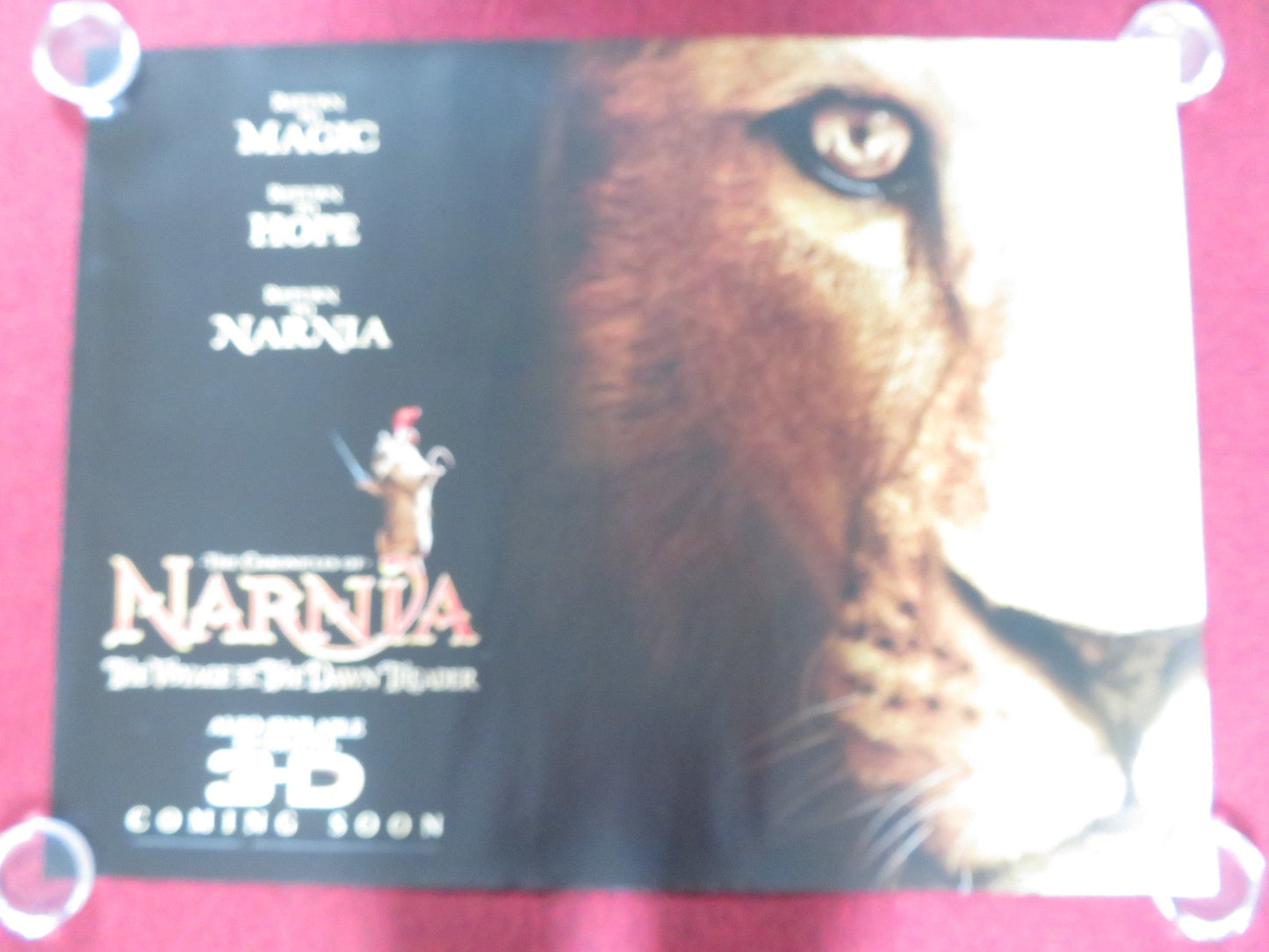 THE CHRONICLES OF NARNIA: THE VOYAGE OF THE DAWN TREADER UK QUAD ROLLED POSTER Rendezvous Cinema Movie posters