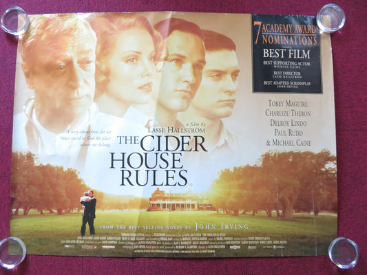 THE CIDER HOUSE RULES UK QUAD (30"x 40") ROLLED POSTER TOBEY MAGUIRE 1999 Rendezvous Cinema Movie posters