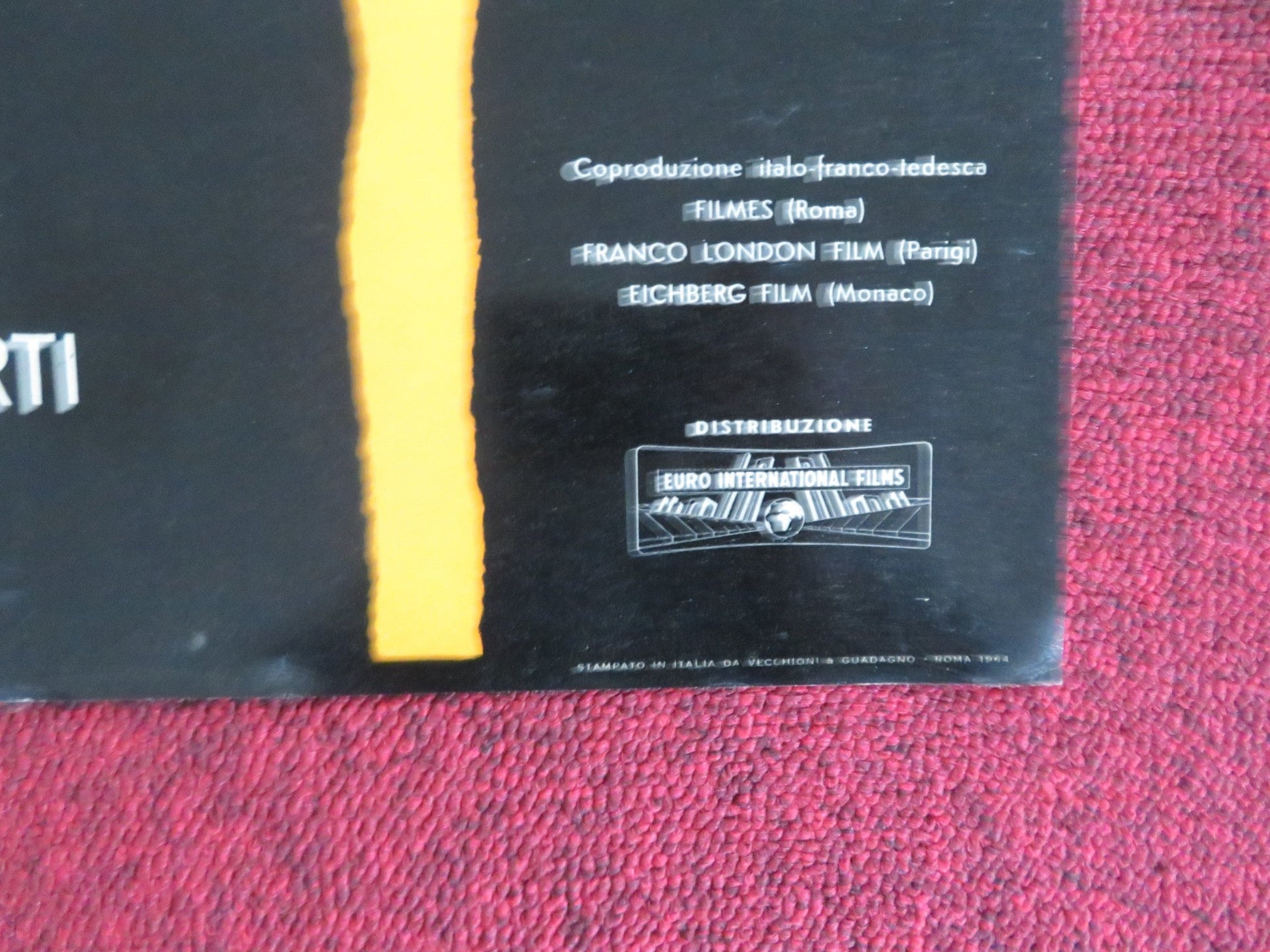 THE CIRCULAR TRIANGLE - B ITALIAN FOTOBUSTA POSTER LILLI PALMER P. BRASSEUR 1964 Rendezvous Cinema Movie posters