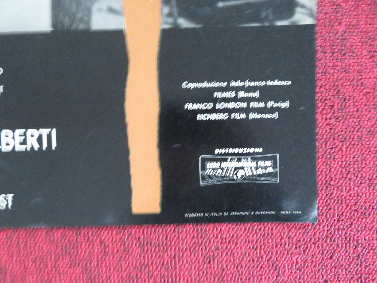 THE CIRCULAR TRIANGLE - C ITALIAN FOTOBUSTA POSTER LILLI PALMER P. BRASSEUR 1964 Rendezvous Cinema Movie posters