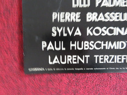 THE CIRCULAR TRIANGLE - C ITALIAN FOTOBUSTA POSTER LILLI PALMER P. BRASSEUR 1964 Rendezvous Cinema Movie posters