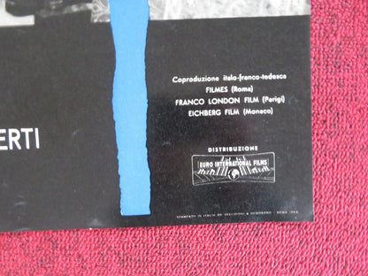 THE CIRCULAR TRIANGLE - D ITALIAN FOTOBUSTA POSTER LILLI PALMER P. BRASSEUR 1964 Rendezvous Cinema Movie posters