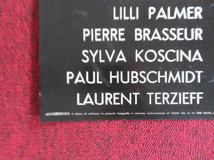 THE CIRCULAR TRIANGLE - F ITALIAN FOTOBUSTA POSTER LILLI PALMER P. BRASSEUR 1964 Rendezvous Cinema Movie posters